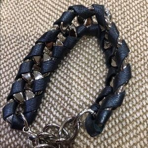 Noonday Collection Leather Chain Bracelet